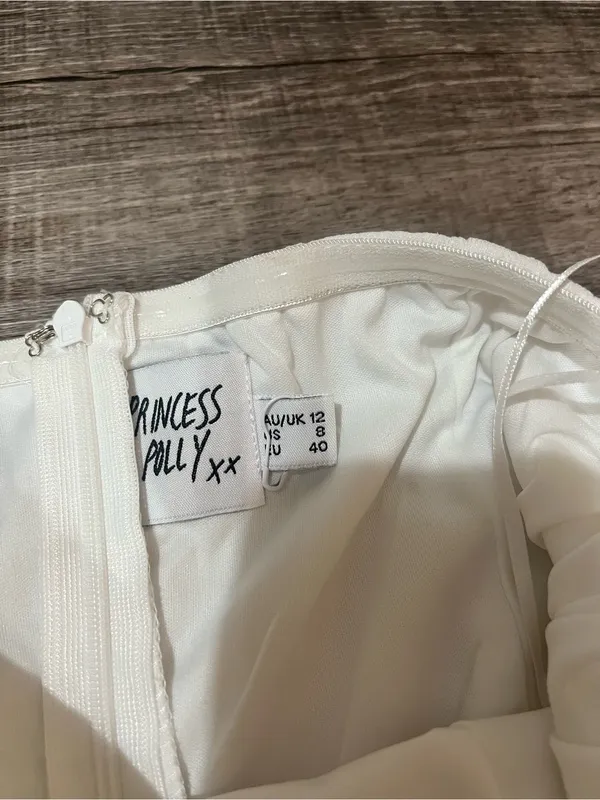 PRINCESS POLLY Rolla Romper in White - Image 5