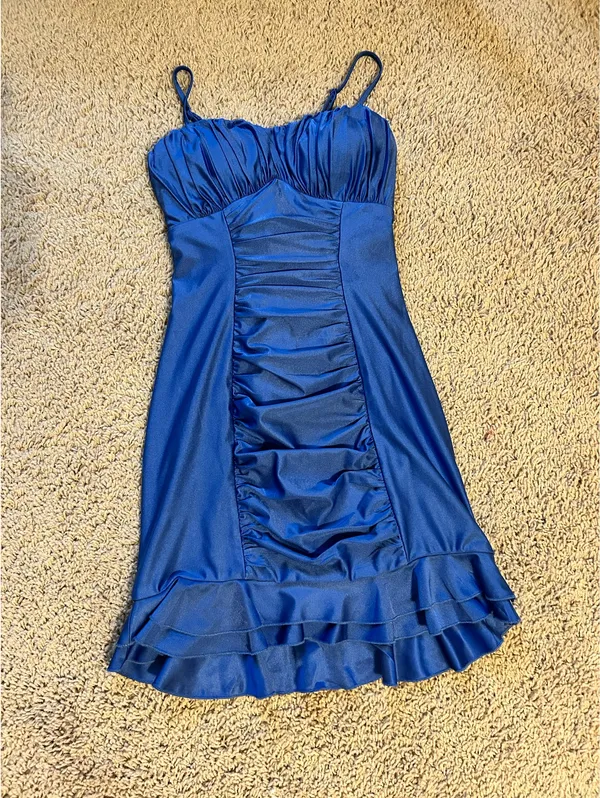 City Studios Homecoming Dress Blue - Image 3