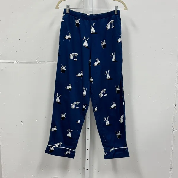 Kate Spade Magic Rabbit Martini Cotton Pajama Set 2 Piece Small Navy Blue Lounge - Image 6
