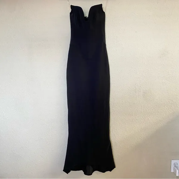 House Of CB 'Sabine' Black Strapless Corset Dress NWOT size XS - Image 4