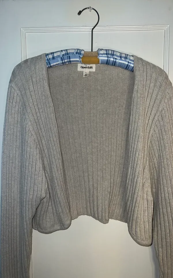 Open Edit oat/cream colored cropped sweater! - Image 2