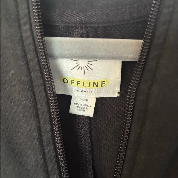 Aerie by Offline Black Zip-up Jacket Size Small - Image 2