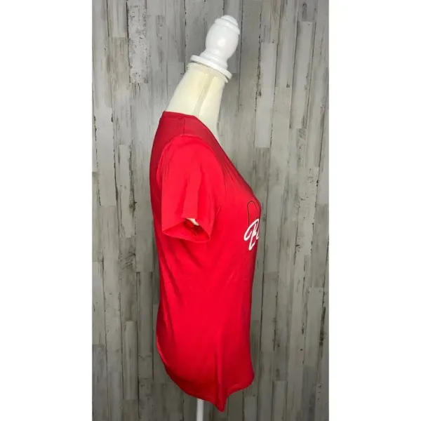 NWT Women's Size‎ Large Chicago Blackhawks Red V-Neck Short Sleeve T-Shirt - Image 3