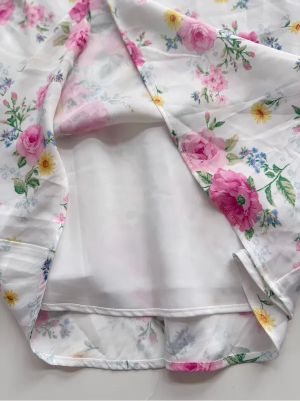Altar'd State Altar'd Floral Pink Cowl Neck Mini Dress Size Large - Image 5