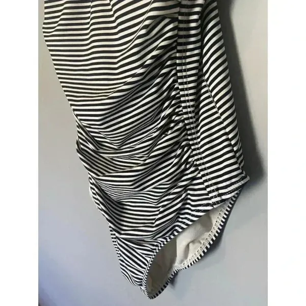 NIPTUCK SWIM Joanne One-Piece Swimsuit Size 6 Sorrento Black &‎ White Stripe - Image 4