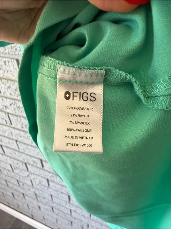 FIGS SURGICAL GREEN CATARINA Scrub Top Size XXL Hospital Uniform Nurse - Image 5