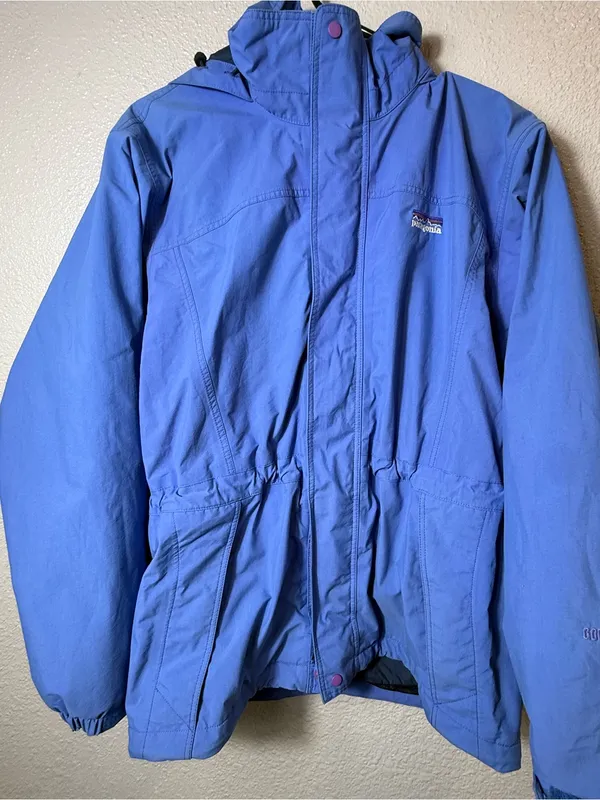 Patagonia GORE-TEX Rain Shell‎ Jacket Women’s S Blue Hooded Waterproof Hiking - Image 4