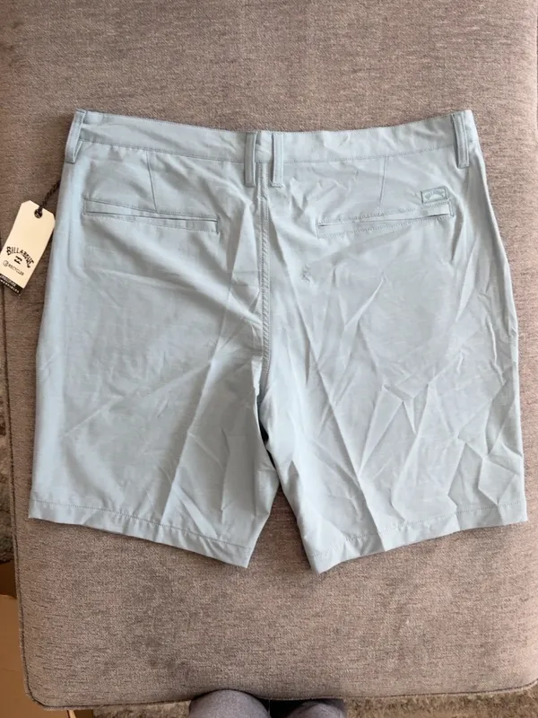 Billabong Crossfire Submersible 19" Hybrid Shorts – Men’s 38 – Light Blue/Blue Gray – Mid Length – NWT - Image 2