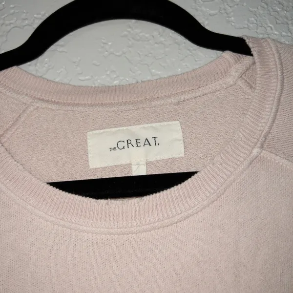 The Great Rose Water Bishop Sleeve Distressed Sweatshirt Size 2 - Image 5