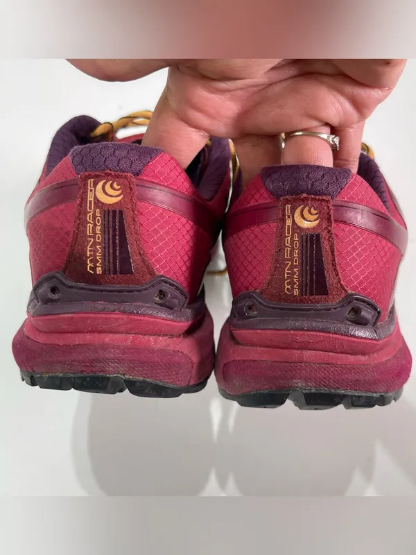 Topo Athletic MTN Racer Women's 8.5 Berry Trail Running Shoes A2 Vibram Gorpcore - Image 5