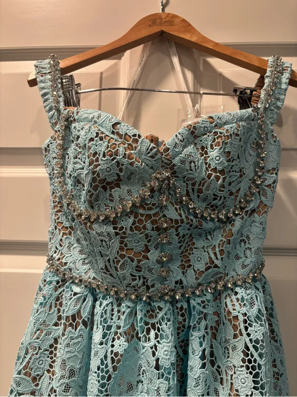 Self Portrait corded lace off shoulder dress NWT - Image 4