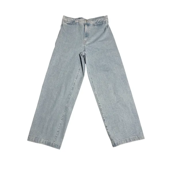 Madewell Emmett Wide-Leg High-Rise Jeans Light Wash Size 27 Cropped‎ Denim - Image 4