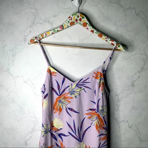 Lulu’s Quinlynn Floral Lavender Midi slip Dress - Image 5