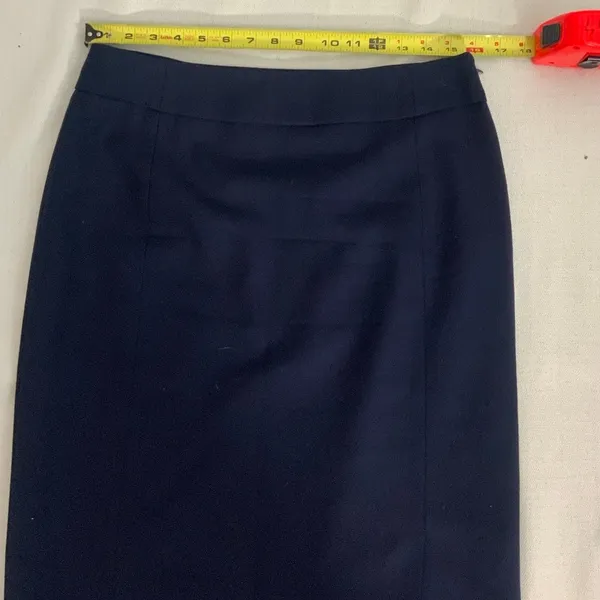 Pendleton‎ Virgin Wool Navy Midi Skirt size 8 - Image 5