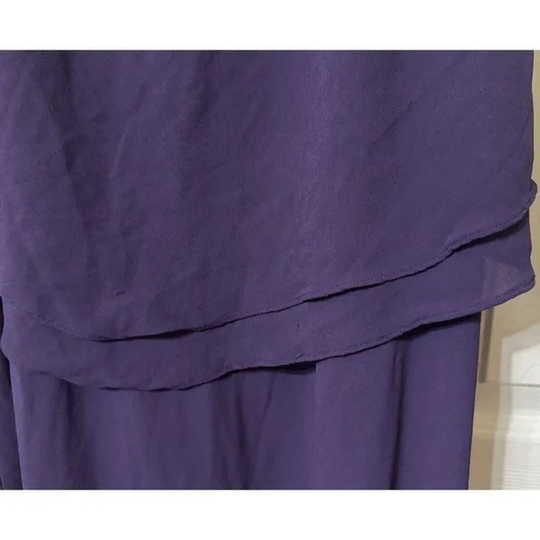Studio 1 Sleeveless Purple Formal Gown Lined‎ Women's Size 16 Sequins and Beads - Image 6