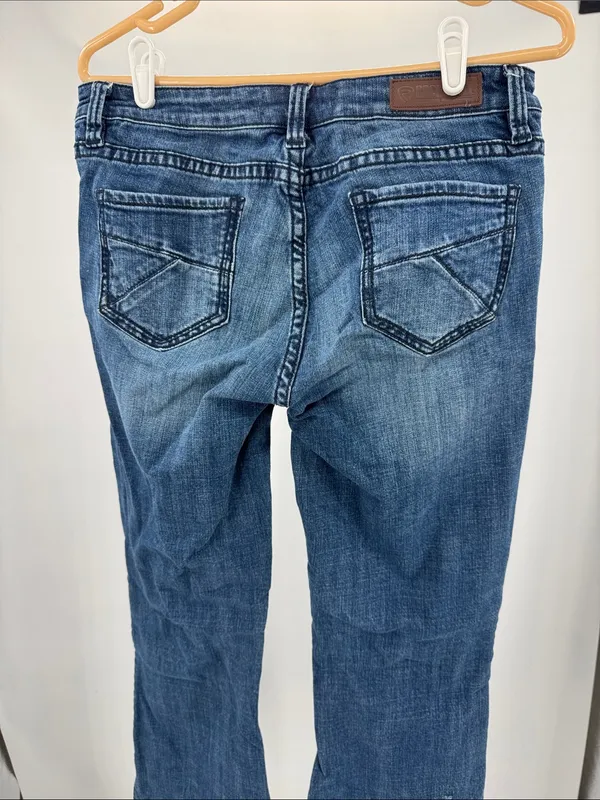 Rock & Roll Cowgirl boot cut Leg Indigo Jeans western rodeo 30x36 country casual - Image 3