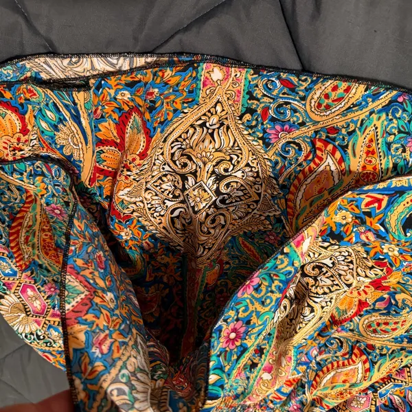 Set of 2 SHEIN CURVE Paisley Printed Flounced Layered Shorts Size 1XL - Image 5