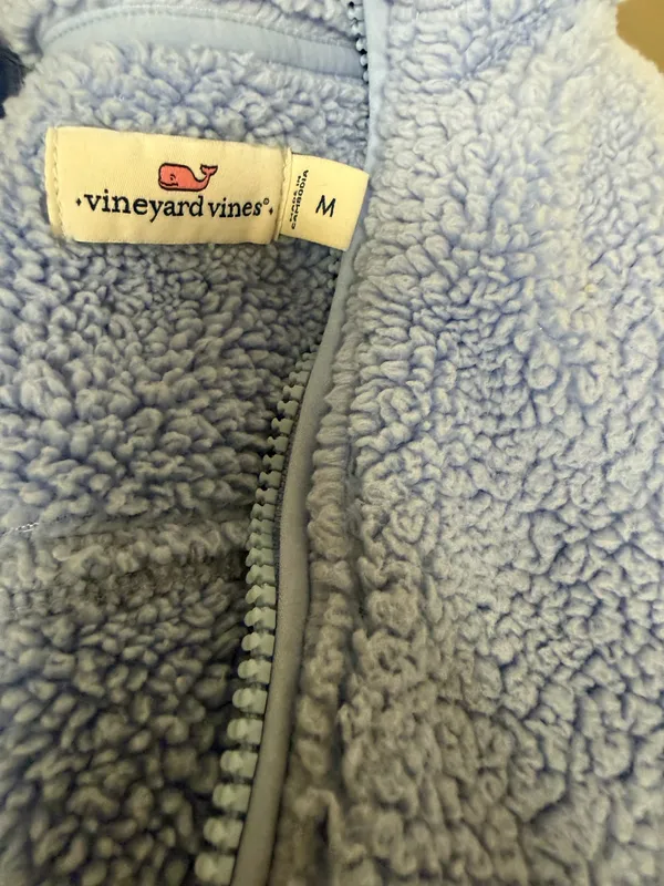 Vineyard vines Blue Fleece 1/2 zip med. - Image 8