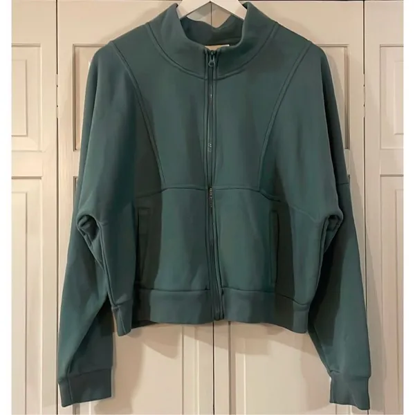 Universal thread green quarter zip pullover sweater crop XXL - Image 3