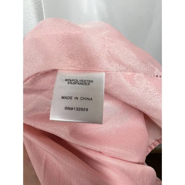 Superdown Samira Mini Dress Size Small S Pink Satin - Image 6