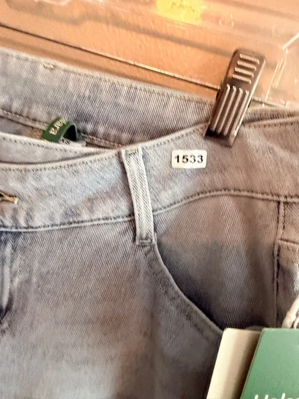 Halara Small low rise Asymmetric Waistband Light Blue Wash Small - Image 8