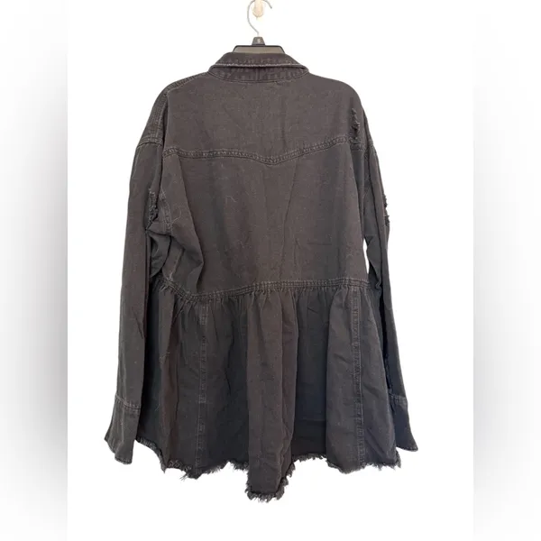 Fate brand black denim jacket‎ size Small - Image 3