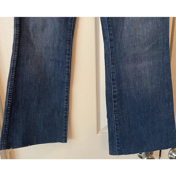 Madewell Jeans Women’s Flea‎ Market Flare Dark Wash Size 25x29 Western Cowgirl - Image 3