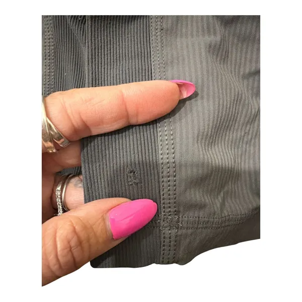 Lululemon Studio Dance Crop / Street to Studio Pant Size 6 • Gray Pinstripe - Image 6