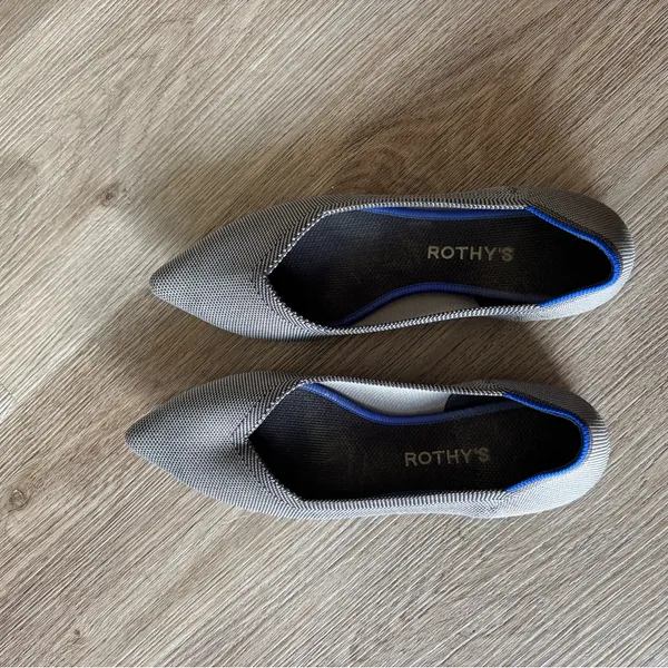 Rothy's The Point Cloud Grey Birdseye Flats - Image 4