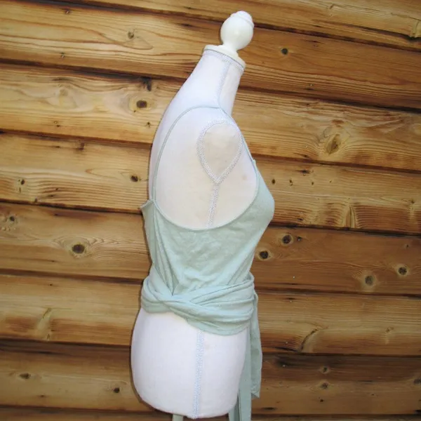 NWT Free People Light Green Wrap Tank Top - Image 5