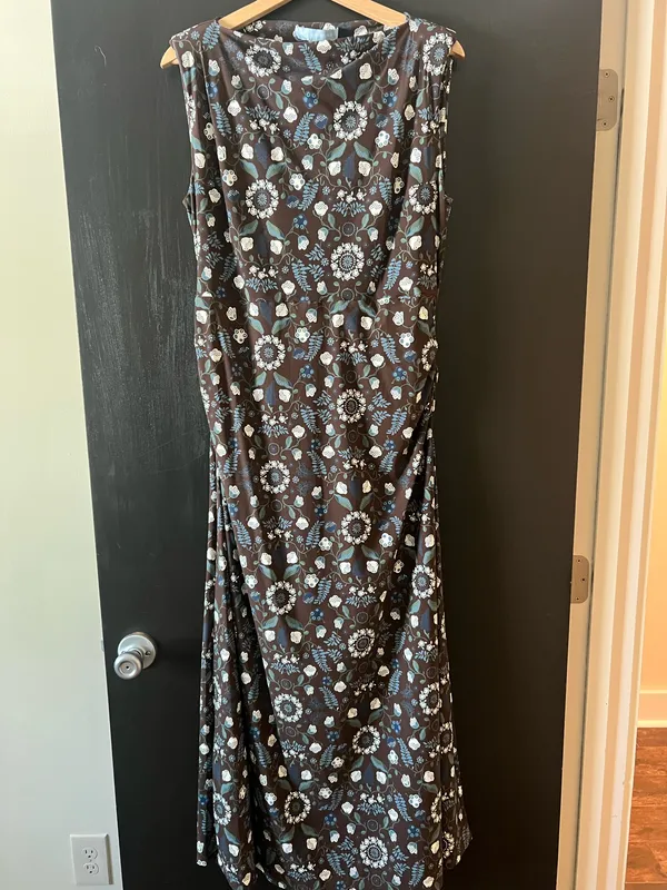 Brown Floral Dress - Image 3