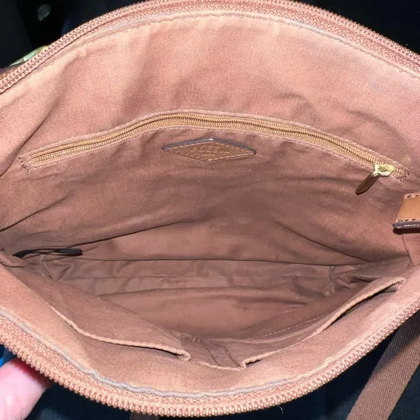Fossil Brown Leather Crossbody Bag - Image 7