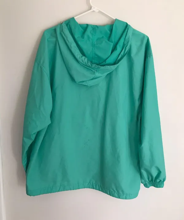 Charles River Apparel Teal Oversized Windbreaker - Image 2
