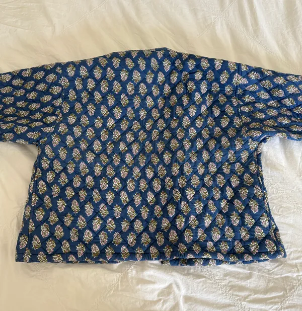 Reversible Quilted Jacket Blue - Image 7