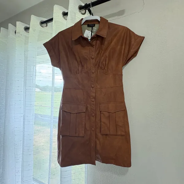 Stories Leather Dress - Image 2