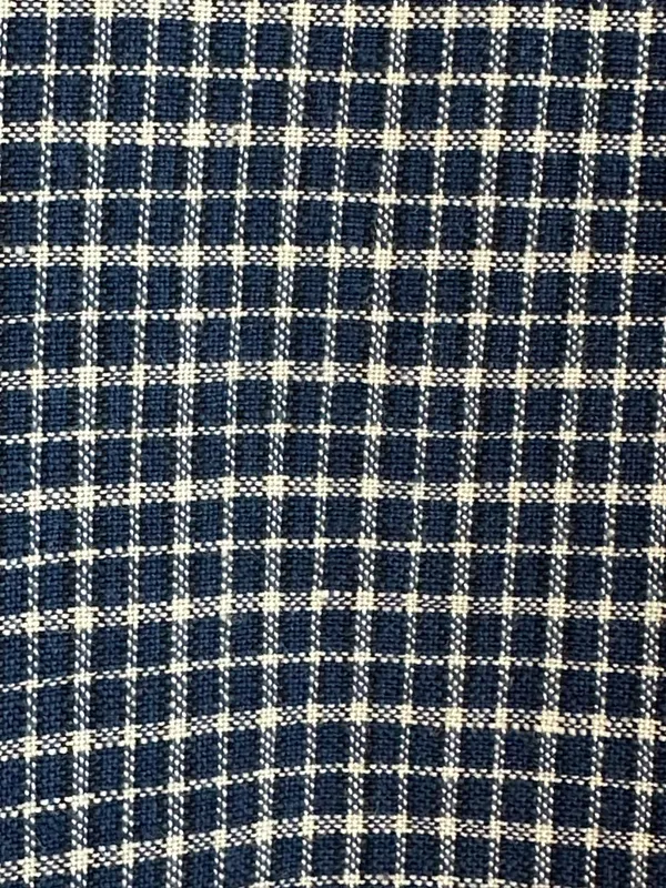 Vtg Eddie Bauer Navy Blue Plaid Sleeveless Dress XL Pinafore Jumper Cottagecore - Image 8