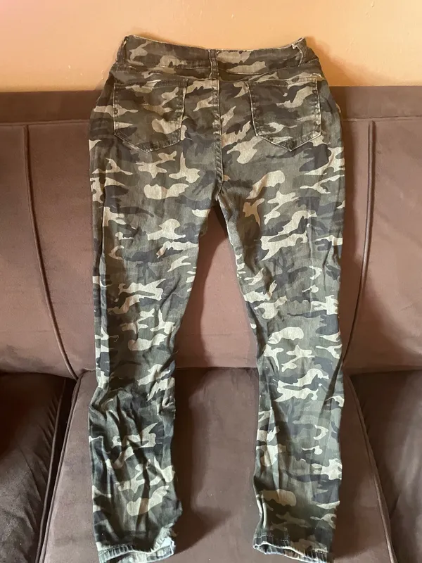 Women’s Fatigue Pants Cotton Size L Green Size L - Image 9