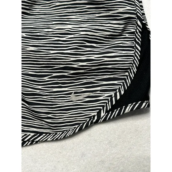 Nike Dri-Fit Running Shorts Women’s Medium Zebra Print Lined Pocket Drawstring - Image 2