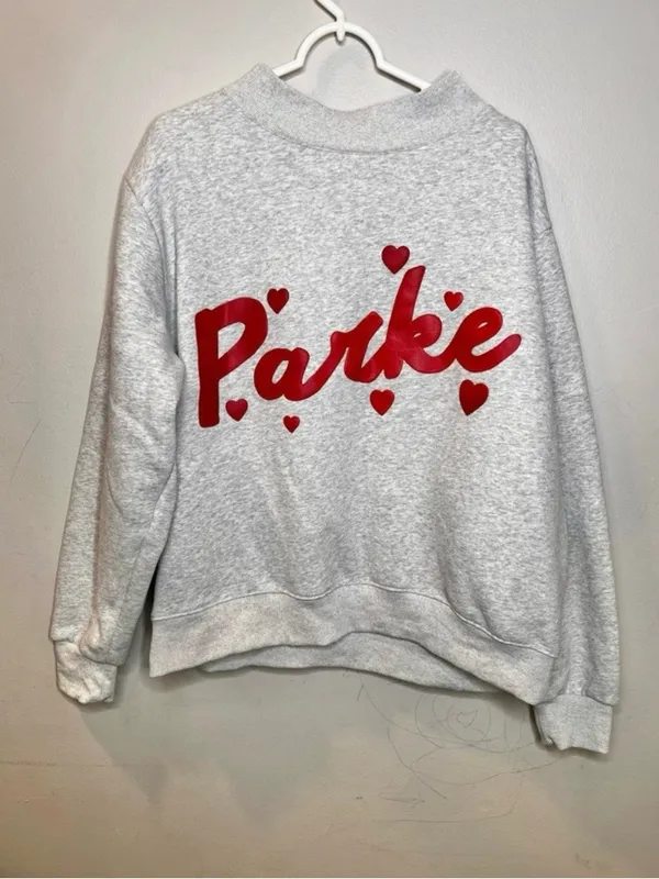 Parke Sweetheart Valentine’s Day Mockneck Sweatshirt Size S/ M - Image 3