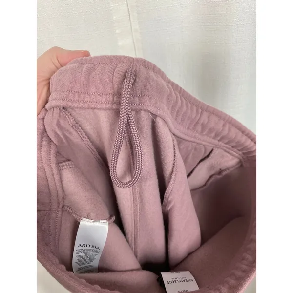 Aritzia Claremont Purple Pink Sweatfleece Cozy Fleece Jogger Pants Sz.M NWT - Image 8