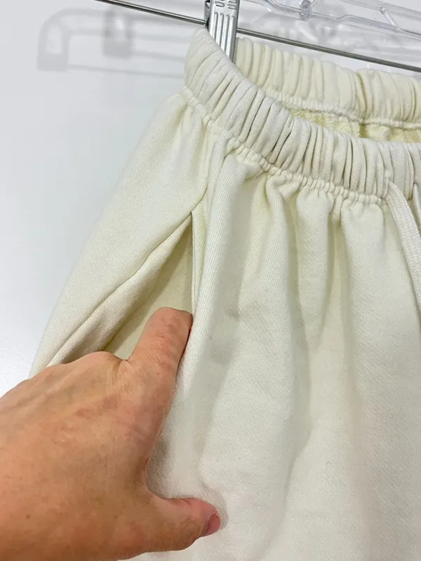 Good Morning Baby Anxious Mom Club Medium Cream Sweatshirt Shorts Lounge Set - Image 13