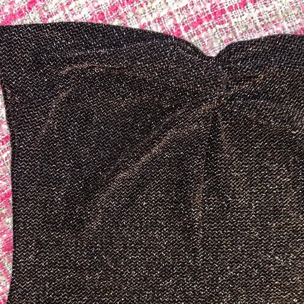 Divided Size L Gold Glitter Sweetheart Tube Top - Image 3