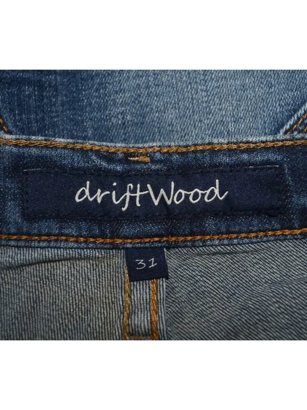 Driftwood Jeans Womens 31 Blue Straight Leg Medium Wash Stretch Premium Denim - Image 11