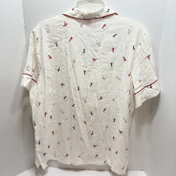 VICTORIA'S SECRET Short PJ SET Light Flannel Winter Wonderland Size Large NWT - Image 9