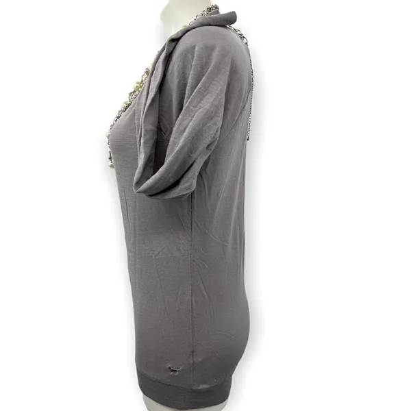 Pink Victoria’s Secret XS gray long sleeve T-shirt - Image 2