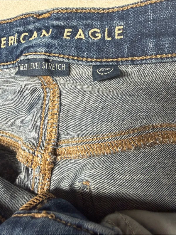 American Eagle Outfitters Indigo Flare Wide-Leg Jeans - Image 8