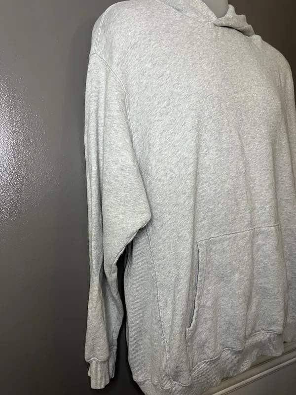 Aerie Be The Real You Back Hoodie Womens Medium Gray Graphic Fleece Pullover - Image 6