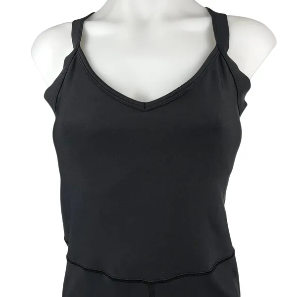Old Navy Active Black Powersoft Workout Athletic One Piece Romper Shorts Size L - Image 3