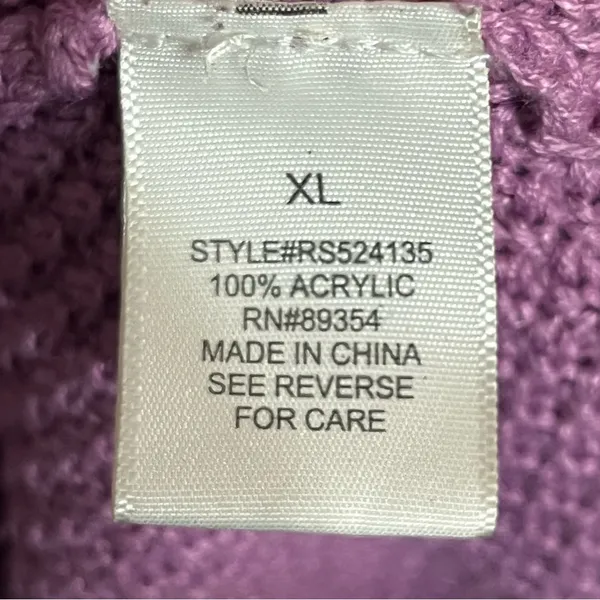 Ultra Flirt Crochet Knit Tie Halter Neck Dress‎ Junior Size XL Pink Purple Color - Image 9