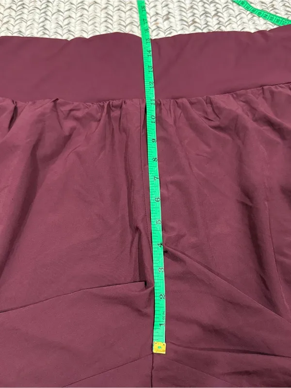 Halara Maroon Flowy High Waisted Pants - Image 6